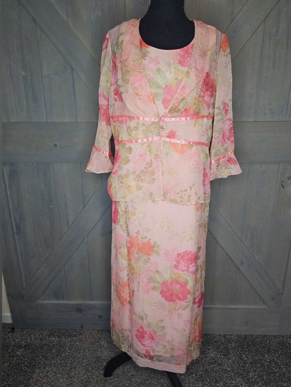 Vintage Miss Dorby Floral Dress sz 12